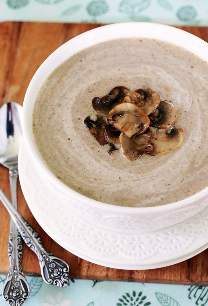 HOMEMADE CREAM OF MUSHROOM SOUP