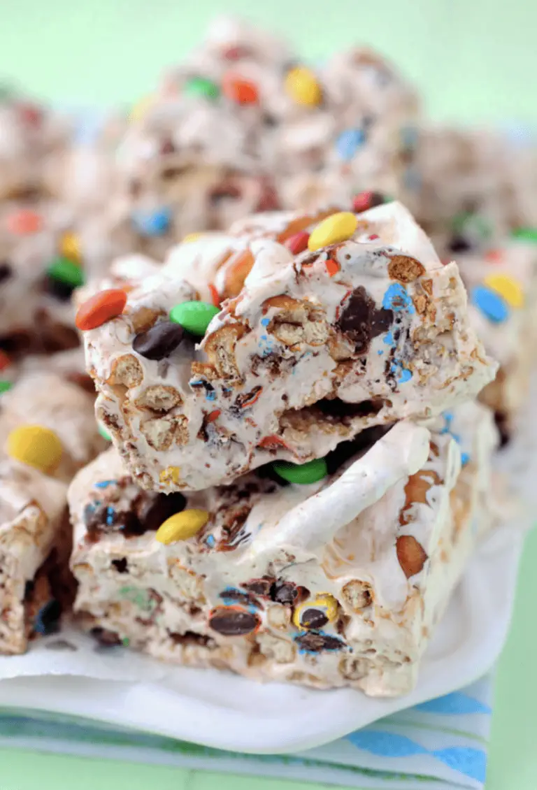 M&M RICE KRISPIE TREATS