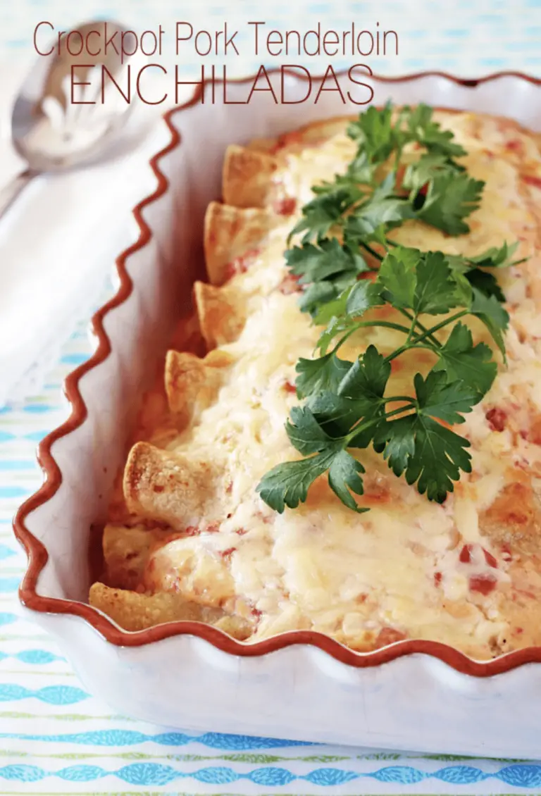 CROCKPOT PORK TENDERLOIN ENCHILADAS