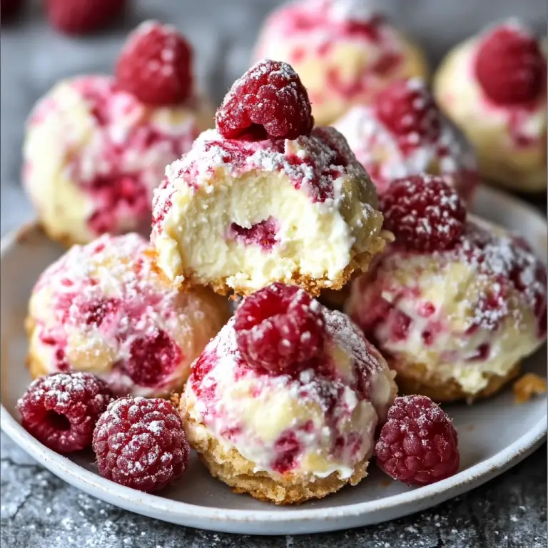 How to Make Raspberry Cream Cheese Bites