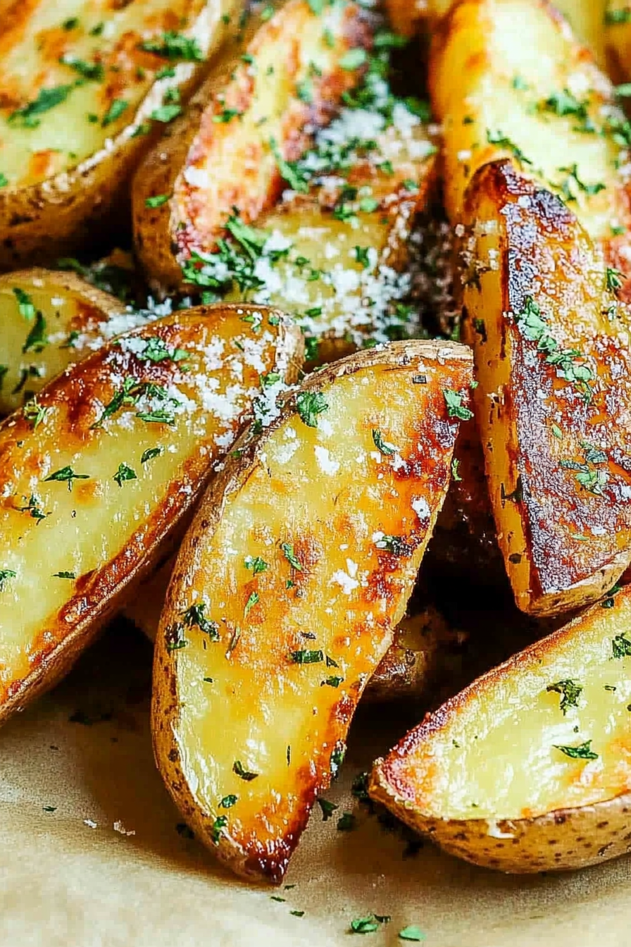 Air Fryer Potato Wedges Recipe Final Dish Presentation