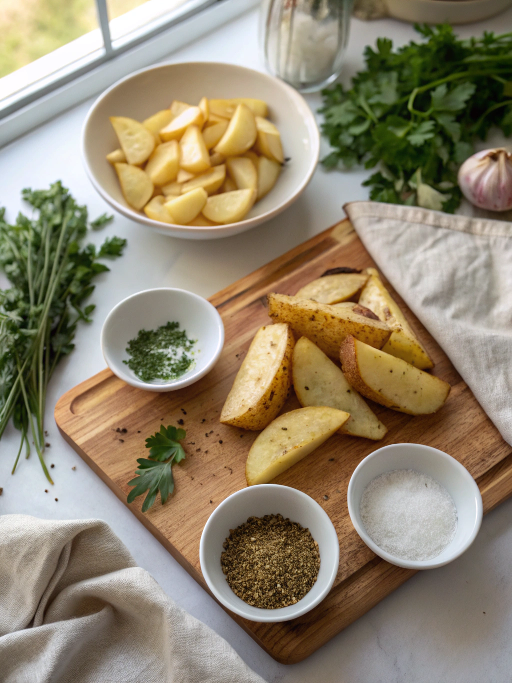 Air Fryer Potato Wedges Recipe ingredients