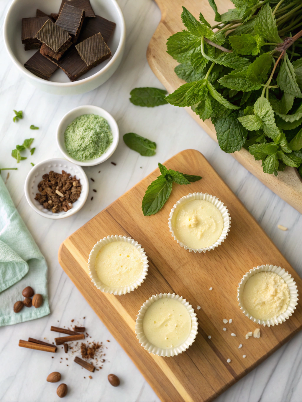 Andes Mint Mini Cheesecakes Recipe ingredients