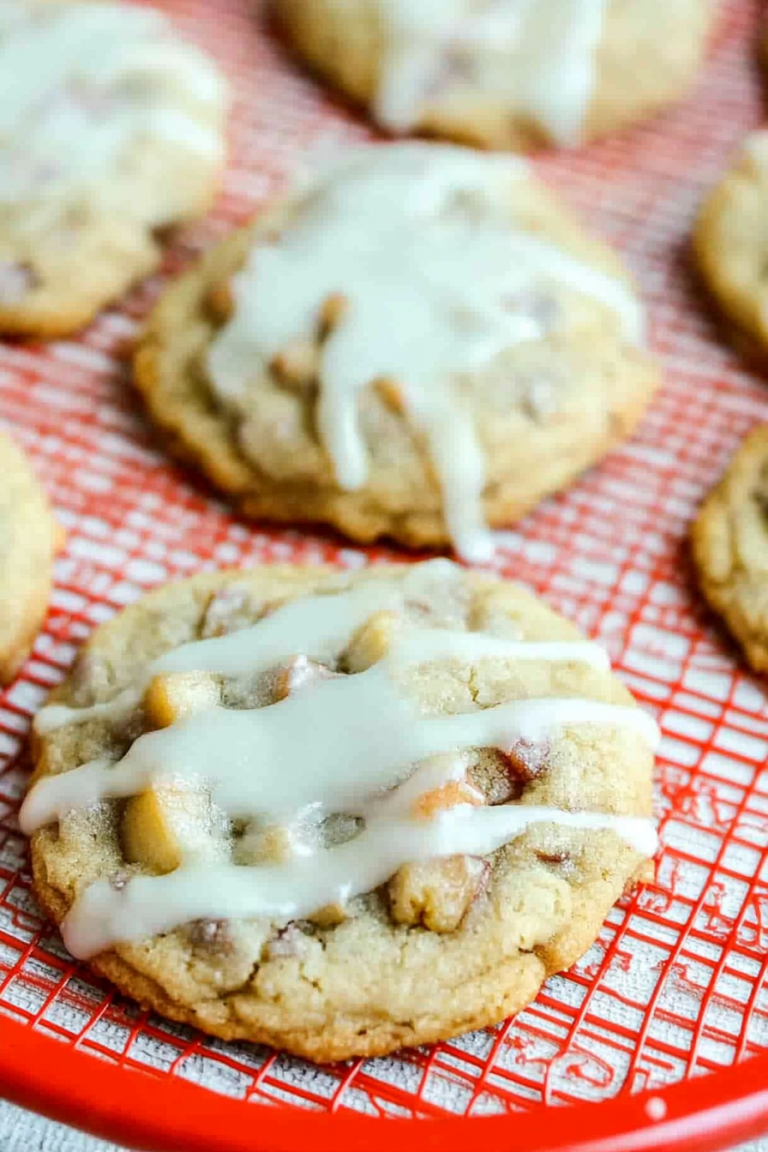 Apple Cookies with a Sweet Cinnamon Glaze Recipe
