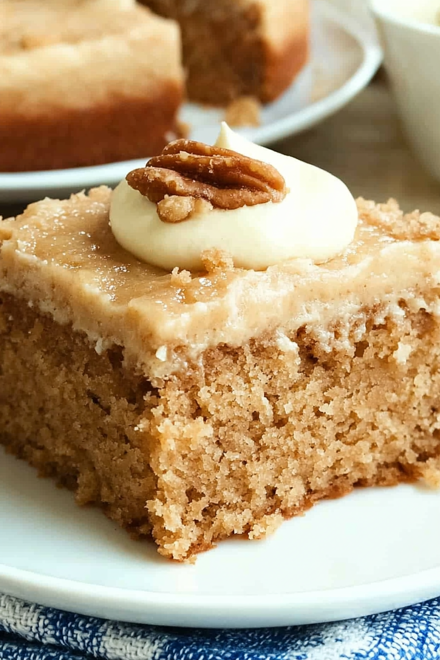 Applesauce Cake Recipe Final Dish Presentation