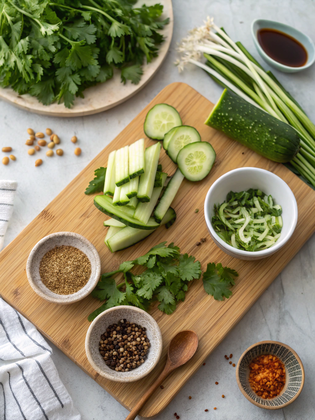 Asian Cucumber Salad Recipe  ingredients