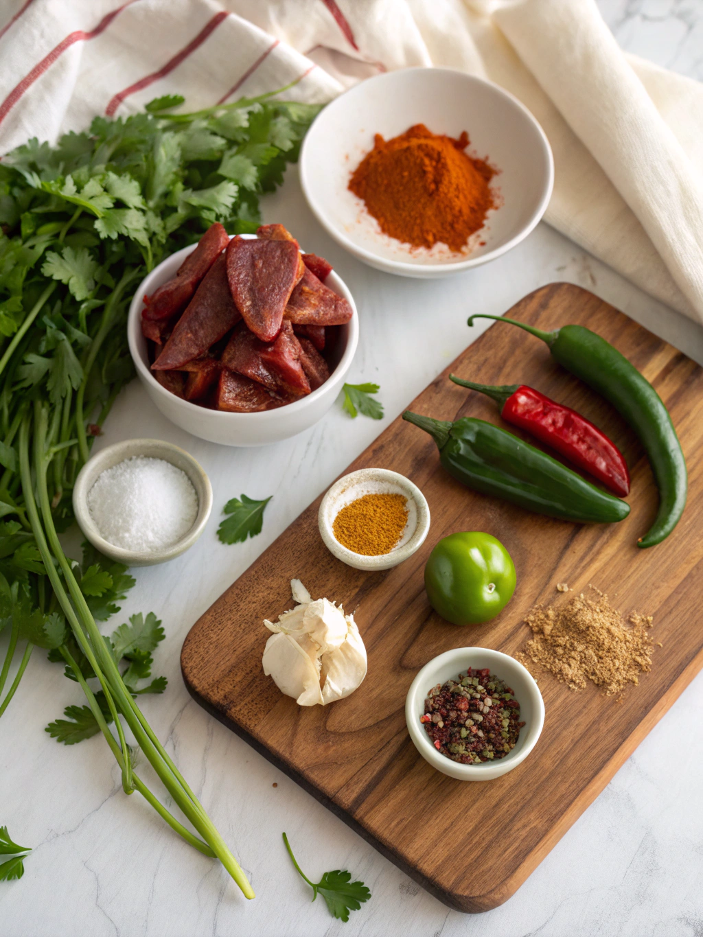 Authentic Chile Colorado Recipe ingredients