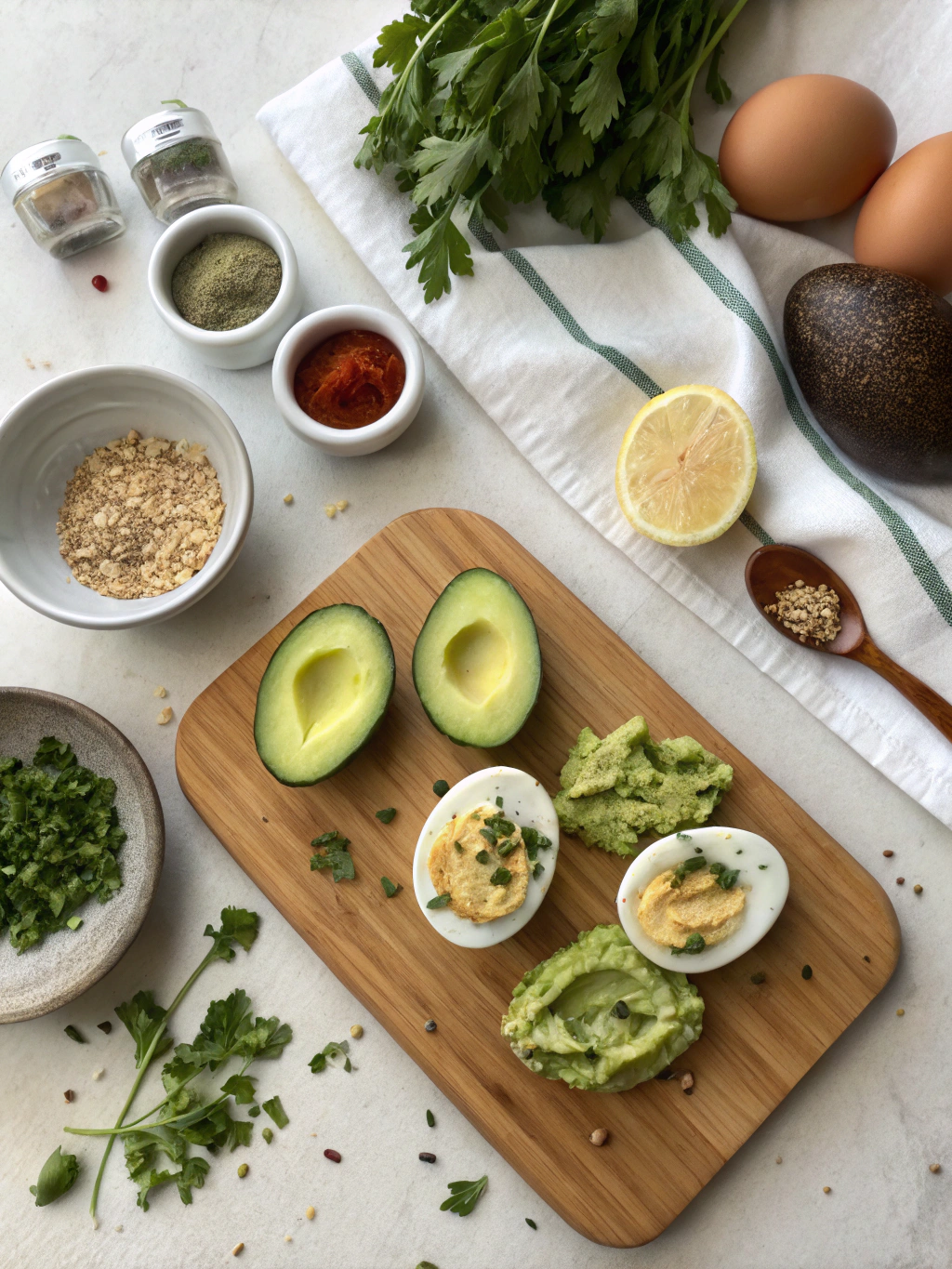 Avocado Deviled Eggs Recipe Ingredients