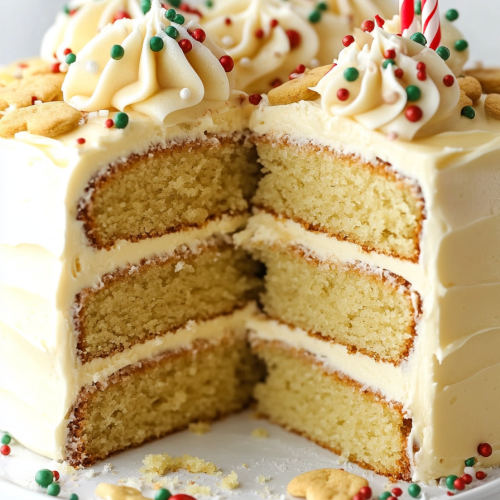 Baileys Vanilla Cookie Layer Cake with Frosting Recipe