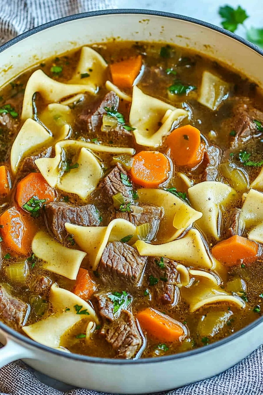 Beef Noodle Soup Recipe Final Dish Presentation