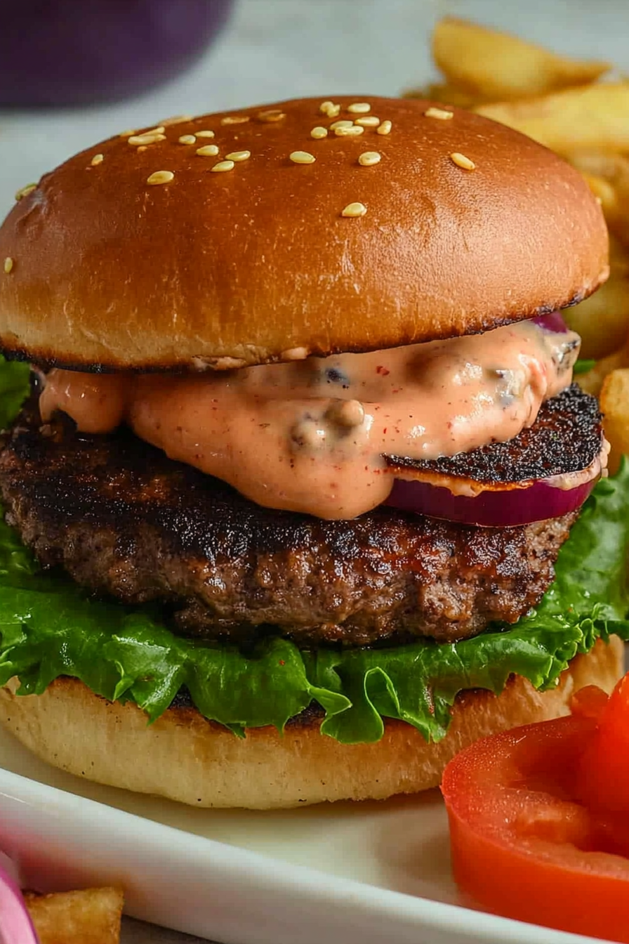 Burger Sauce Recipe Perfect for Any Grilled Creation Final Dish Presentation