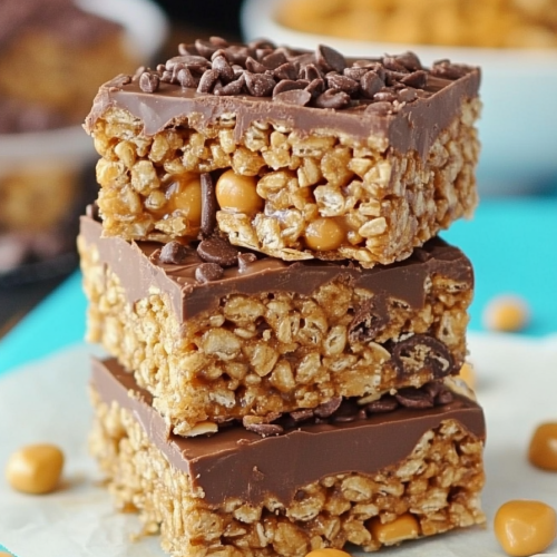 Caramel Rolo Rice Krispie Treats Recipe