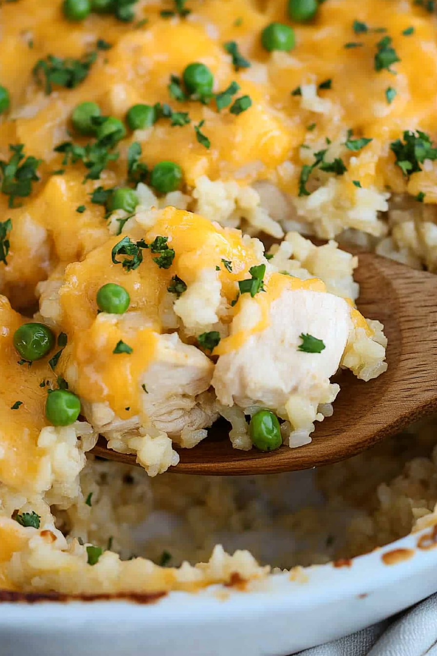 Cheesy Chicken and Rice Cassarella Recipe Final Dish Presentation