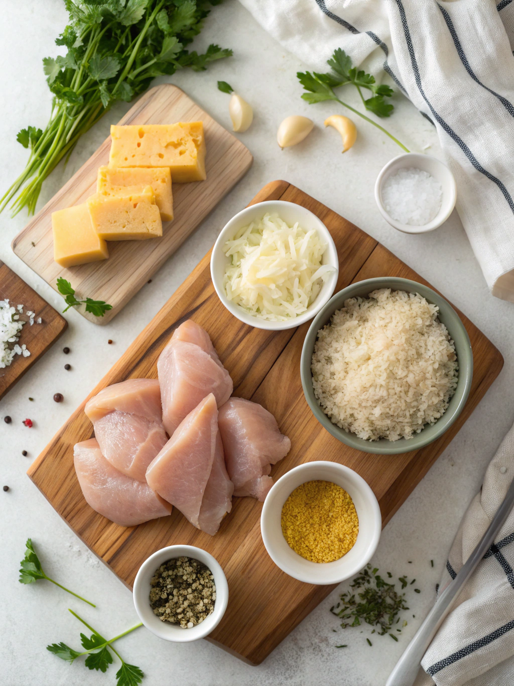 Cheesy Chicken and Rice Cassarella Recipe ingredients
