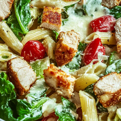 Chicken Caesar Pasta Salad Recipe