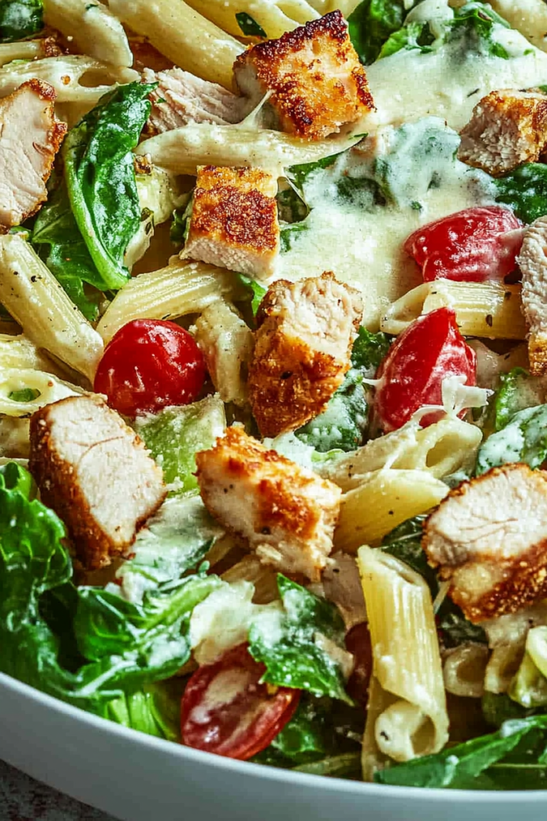 Chicken Caesar Pasta Salad Recipe