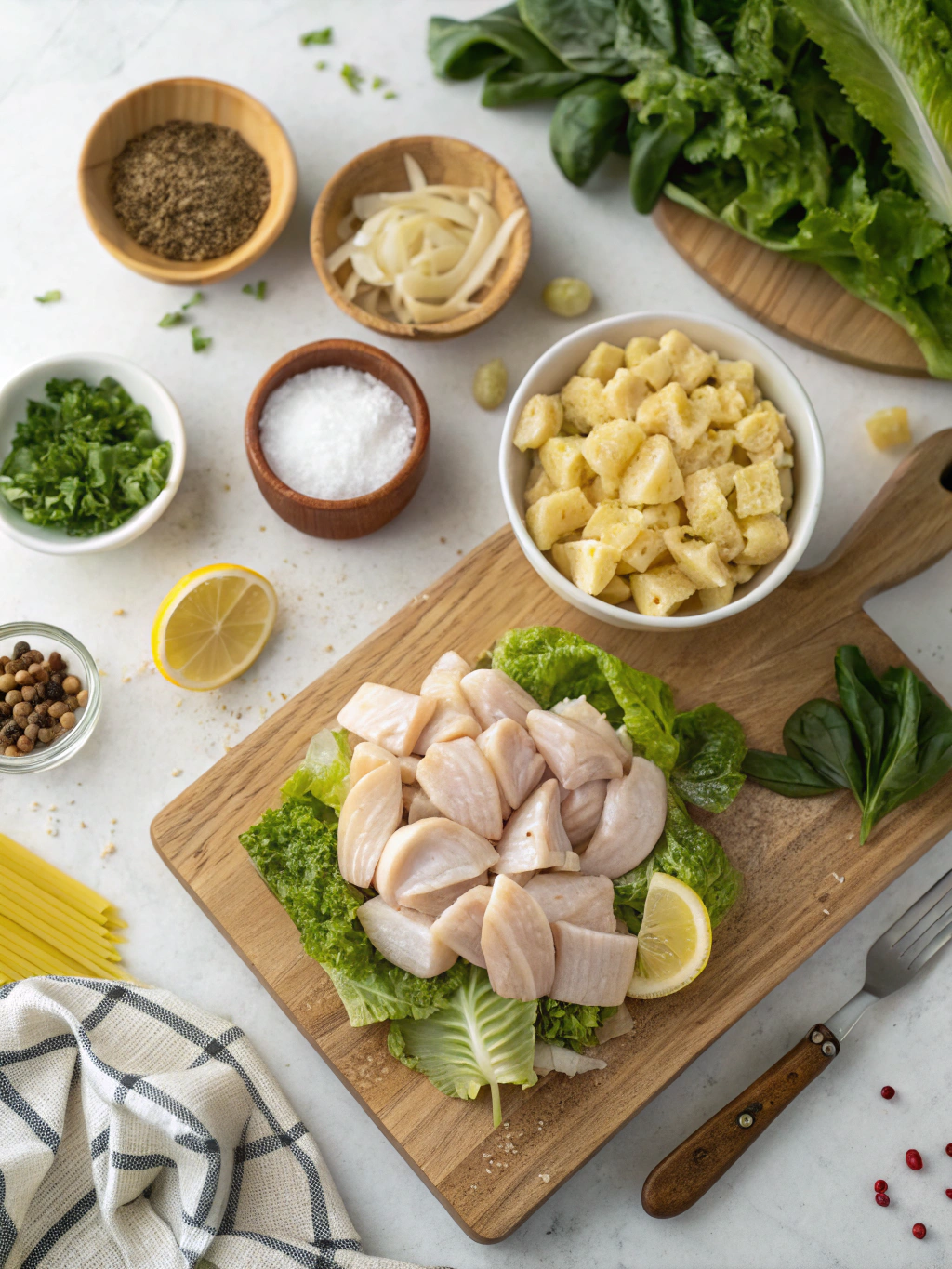 Chicken Caesar Pasta Salad Recipe ingredients