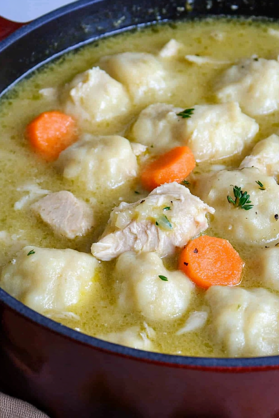 Chicken Dumpling Soup Recipe Final Dish Presentation