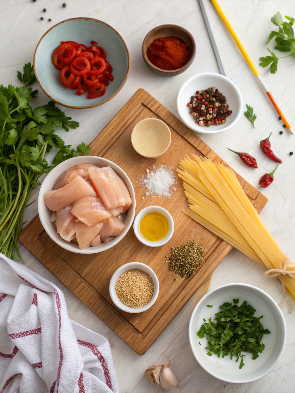 Chicken Spaghetti Recipe ingredients