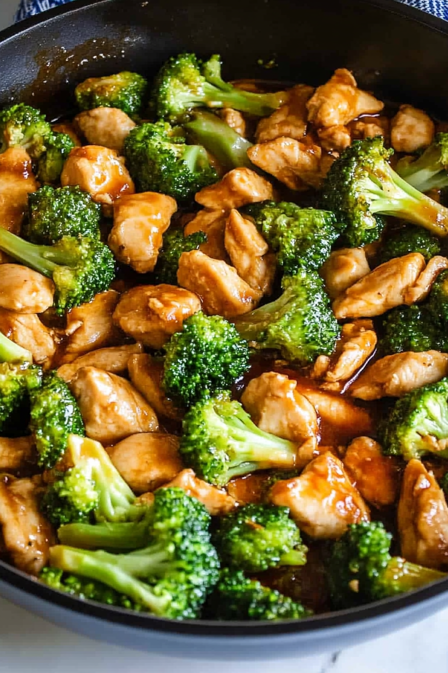 Chicken and Broccoli Stir Fry Recipe Final Dish Presentation