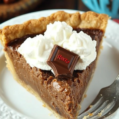 Chocolate Hazelnut Chess Pie with Rolos Recipe