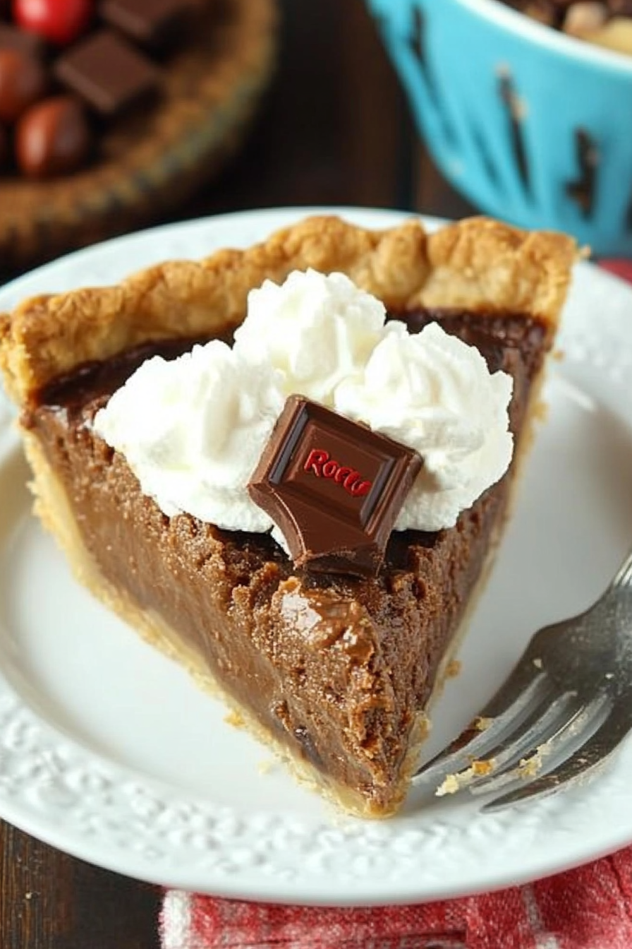 Chocolate Hazelnut Chess Pie with Rolos Recipe