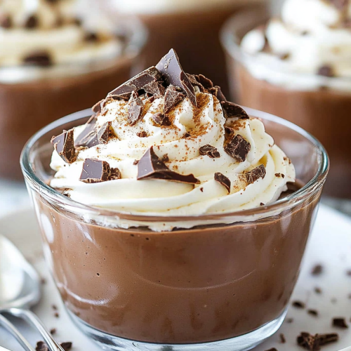 Chocolate Mousse with Cookie Crumbles Recipe