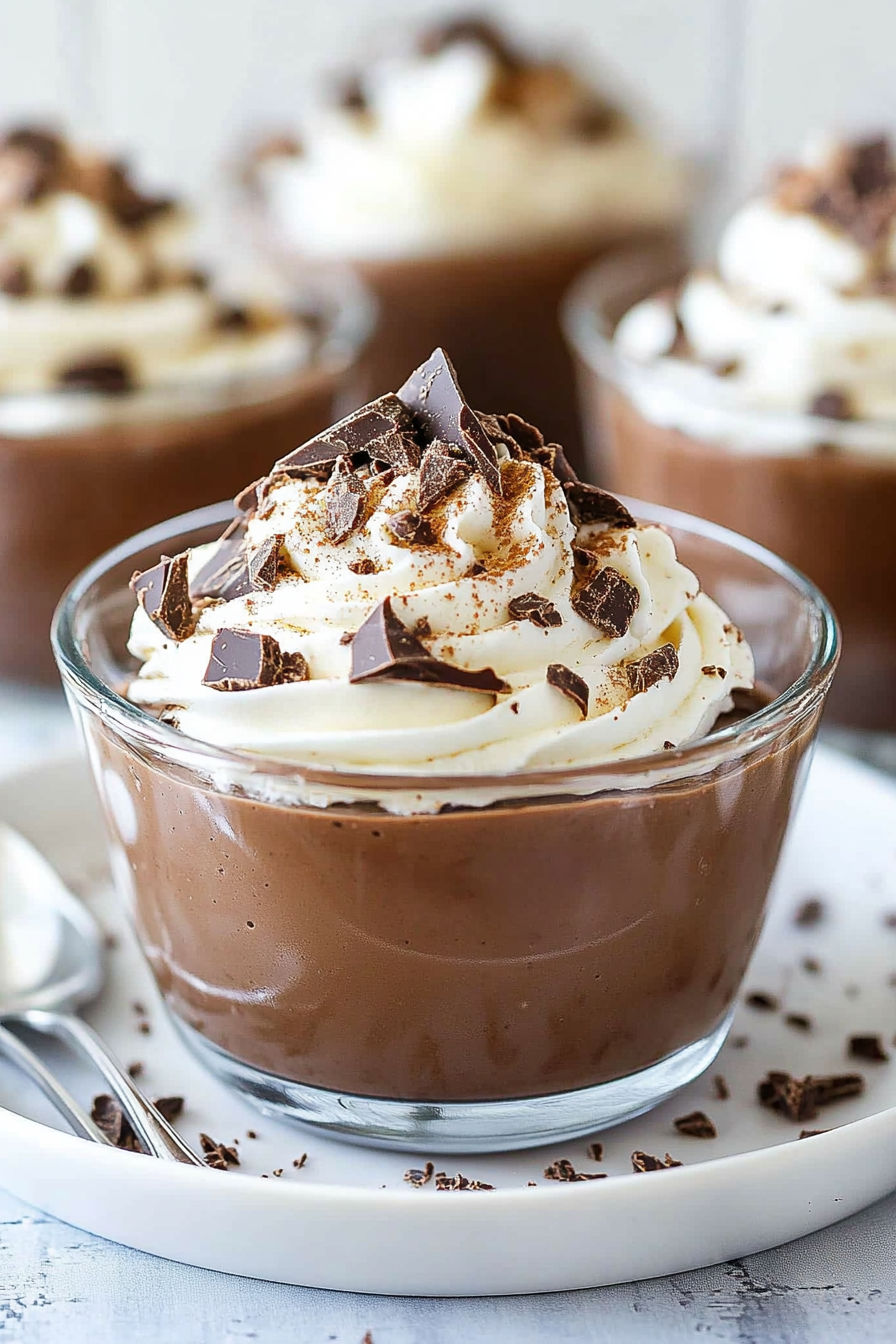 Chocolate Mousse with Cookie Crumbles Recipe