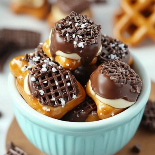 Chocolate Nutella Pretzel Bites Recipe