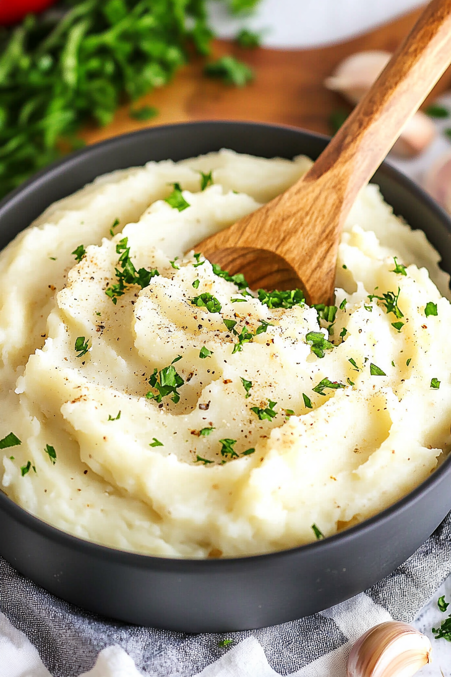 Chunky Garlic Mashed Potatoes Recipe
