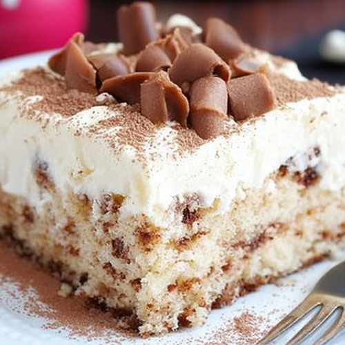 Cinnamon Roll Poke Cake Recipe