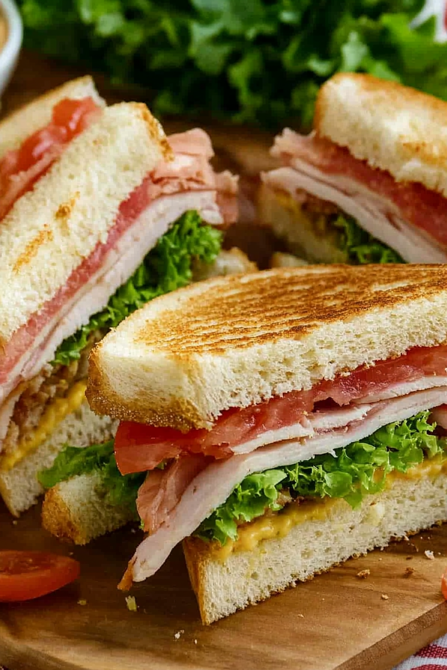 Classic Club Sandwich Recipe Final Dish Presentation