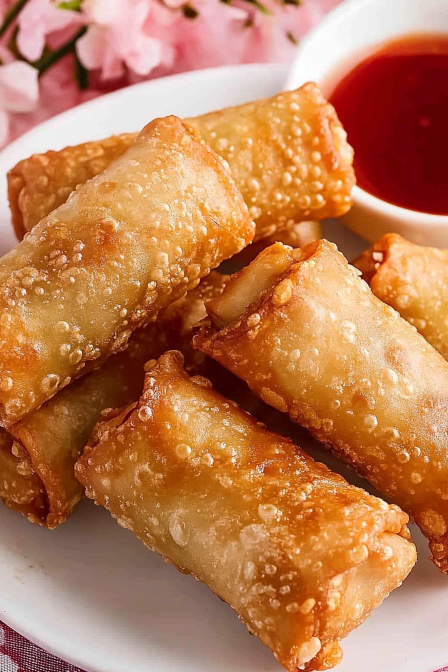 Classic Egg Rolls Recipe Final Dish Presentation