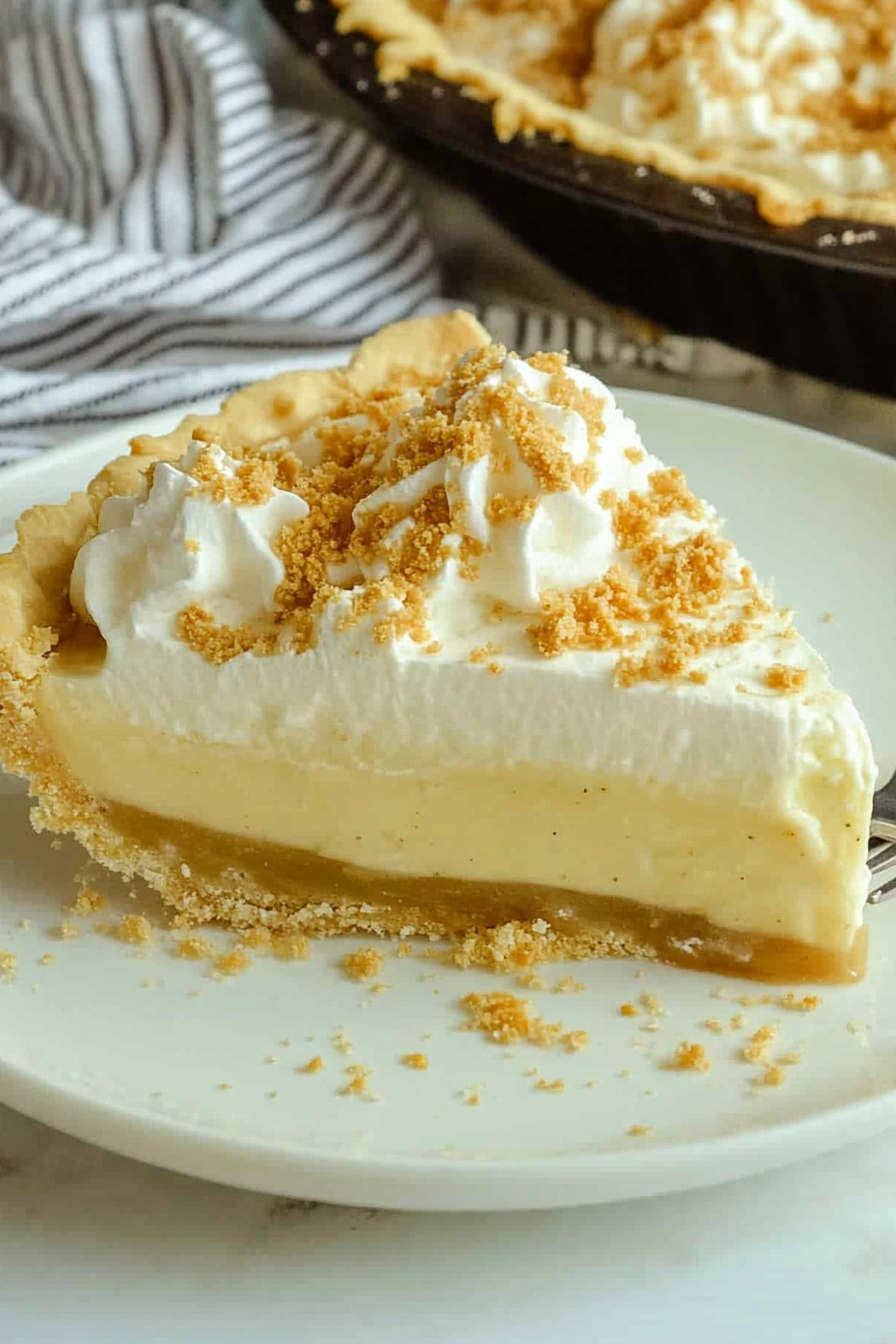 Creamy Butterscotch Pie Recipe Final Dish Presentation