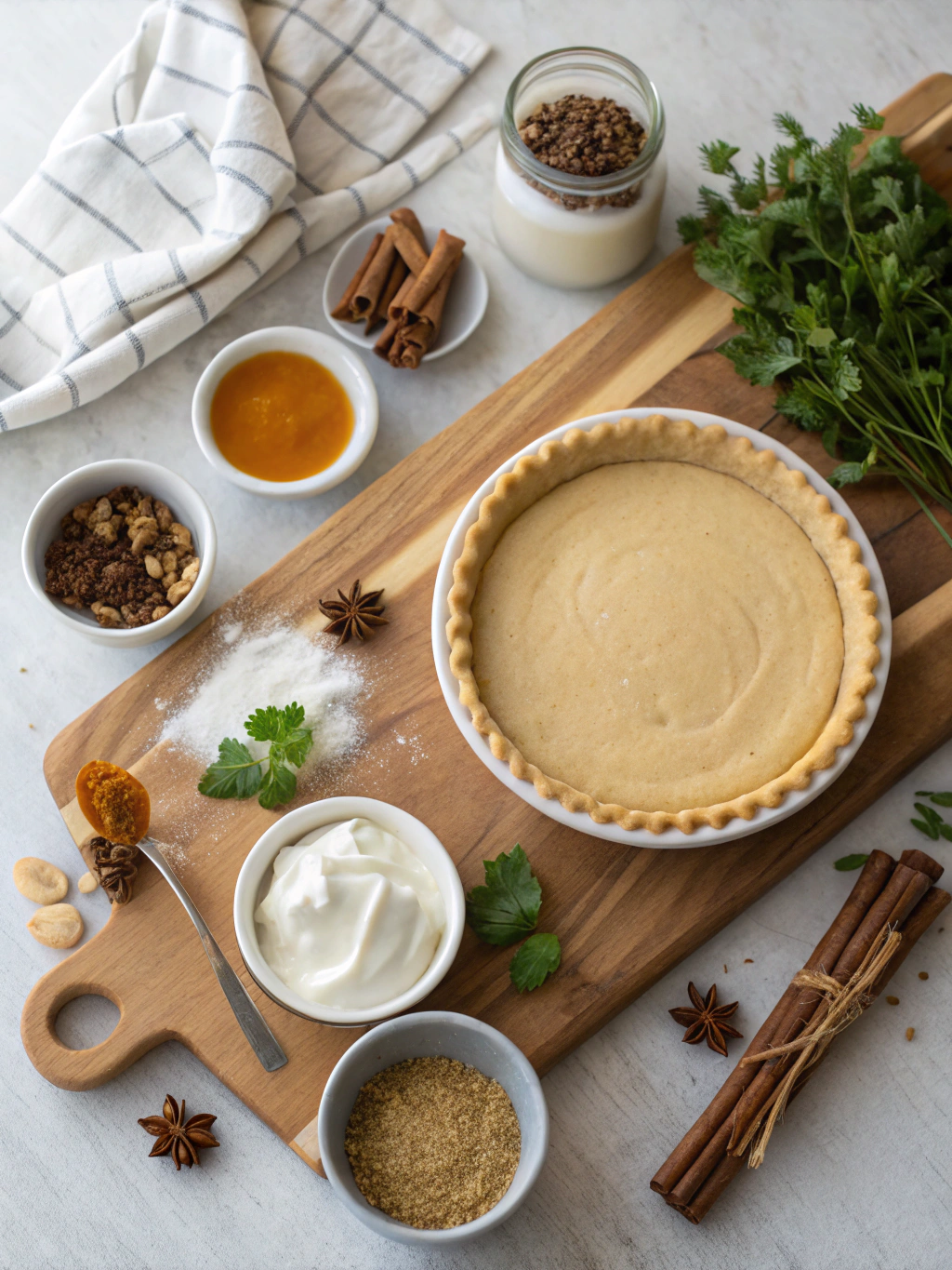 Creamy Butterscotch Pie Recipe ingredients