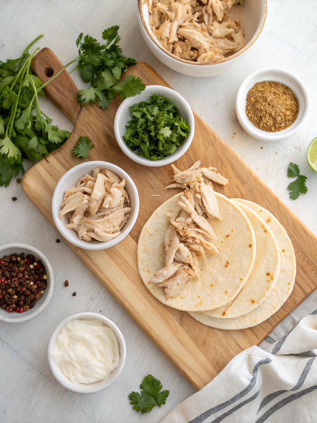 Crock Pot Chicken Tacos Recipe ingredients