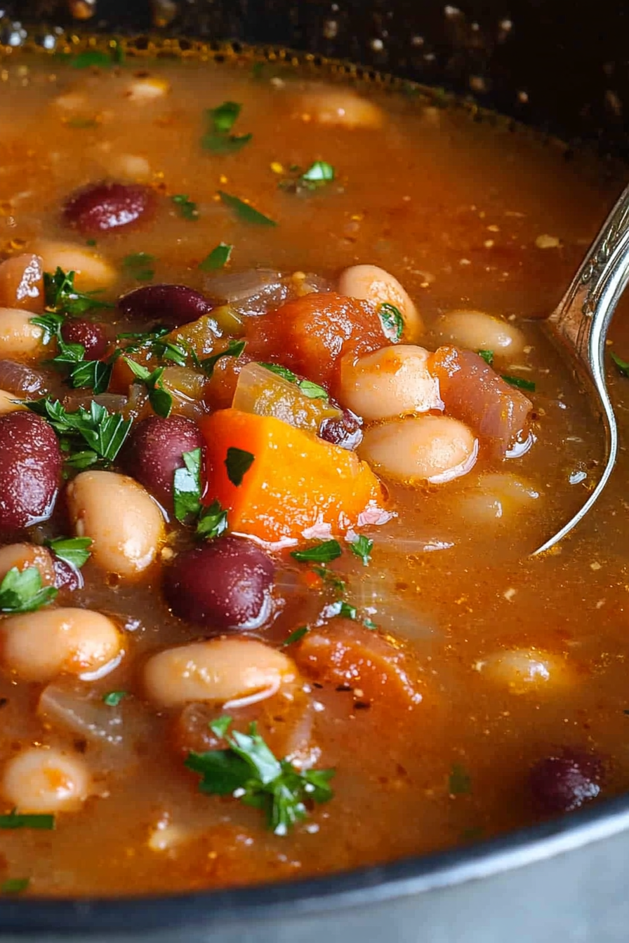 Delicious 15-Bean Soup Recipe Final Dish Presentation