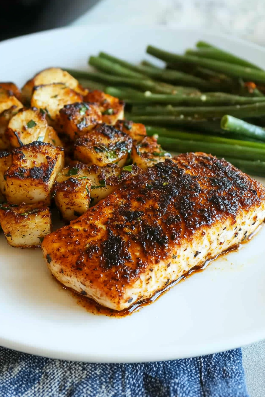 Delicious Blackened Mahi Mahi Recipe Final Dish Presentation