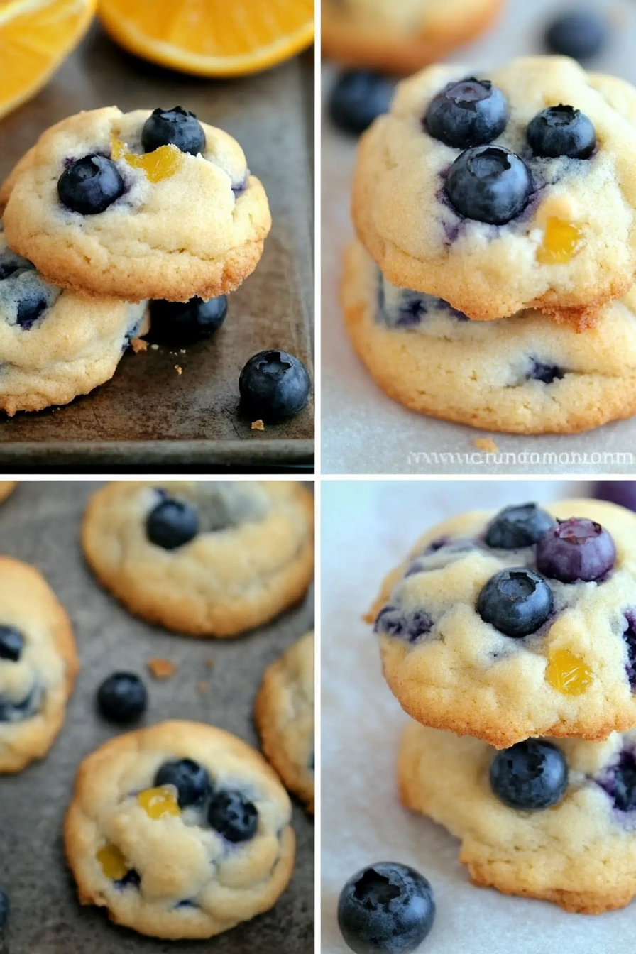 Delicious Blueberry Orange Cream Cheese Cookies Recipe Final Dish Presentation