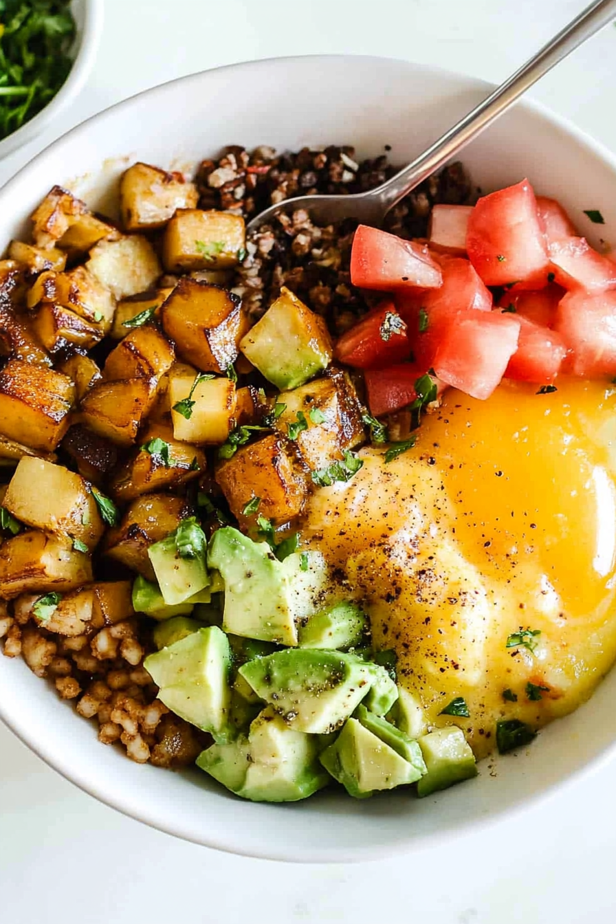 Delicious Breakfast Bowl Recipe for a Hearty Morning Meal Final Dish Presentation