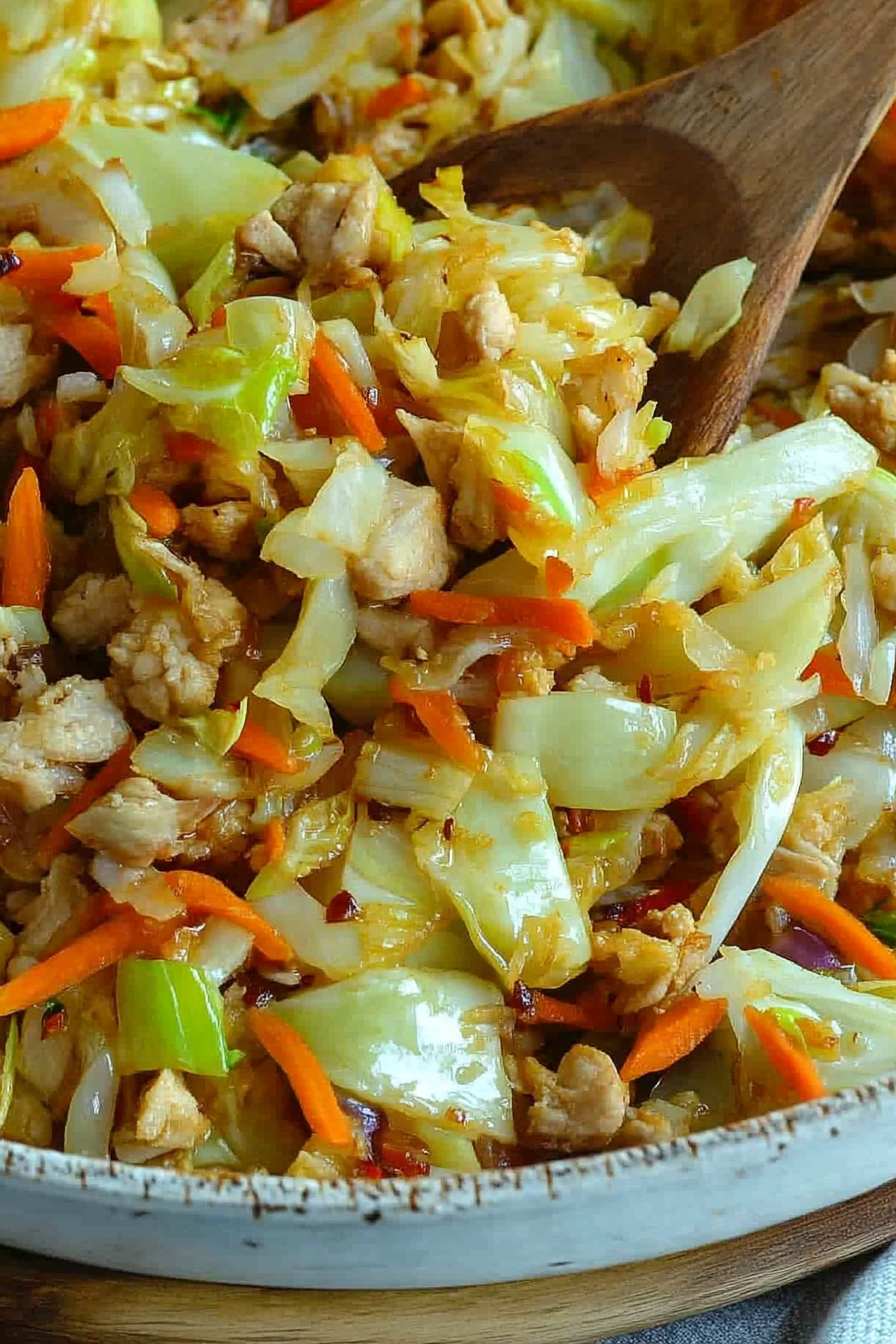 Delicious Cabbage Stir Fry Recipe Final Dish Presentation
