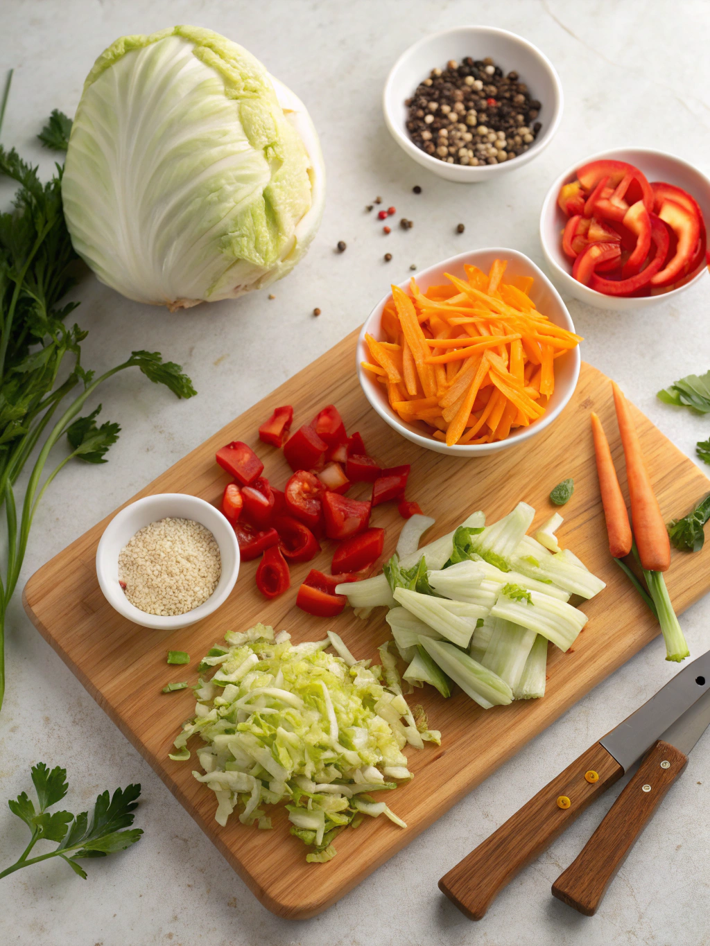Delicious Cabbage Stir Fry Recipe ingredients