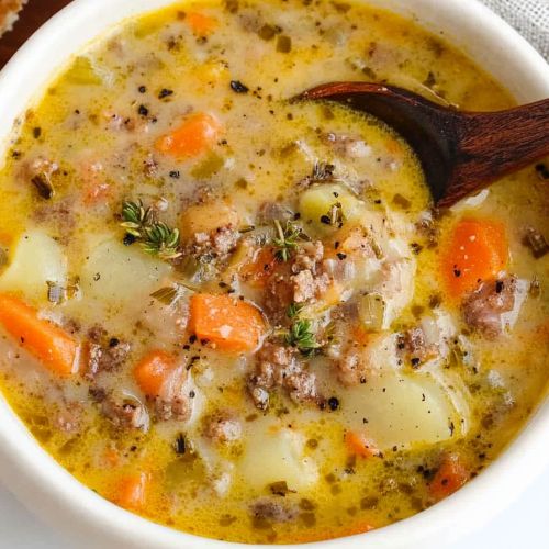 Delicious Cheeseburger Soup Recipe