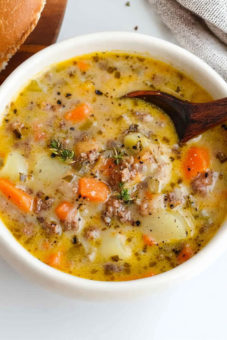 Delicious Cheeseburger Soup Recipe