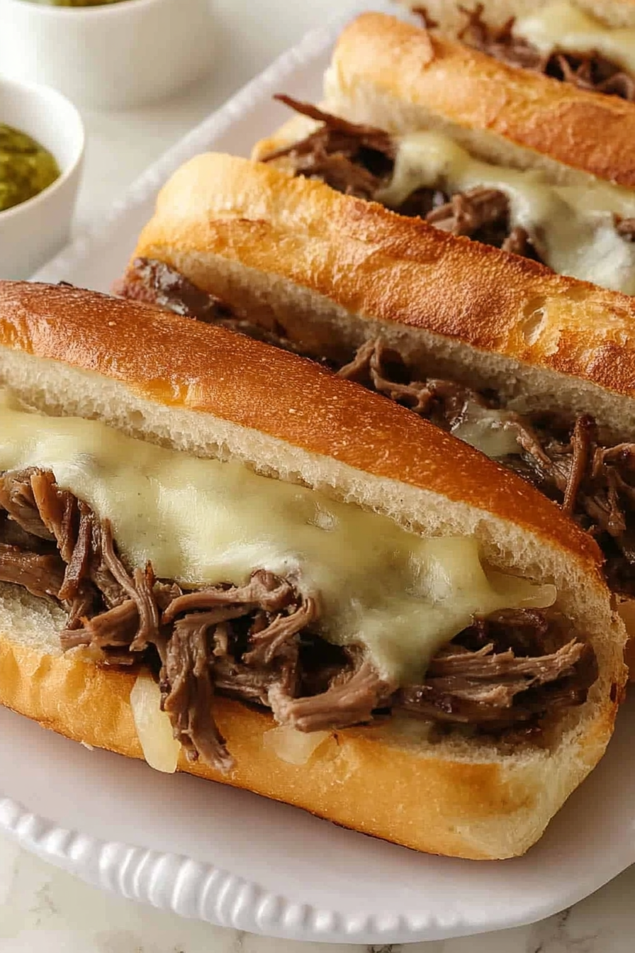 Delicious French Dip Sandwich Recipe Final Dish Presentation