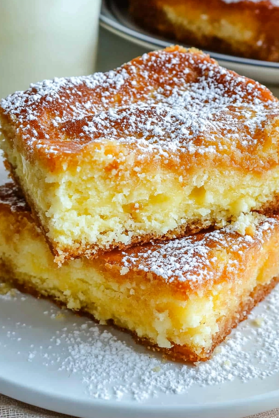Delicious Gooey Butter Cake Recipe Final Dish Presentation