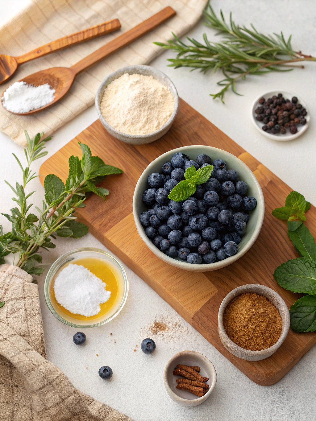 Delicious Homemade Blueberry Cobbler Recipe ingredients