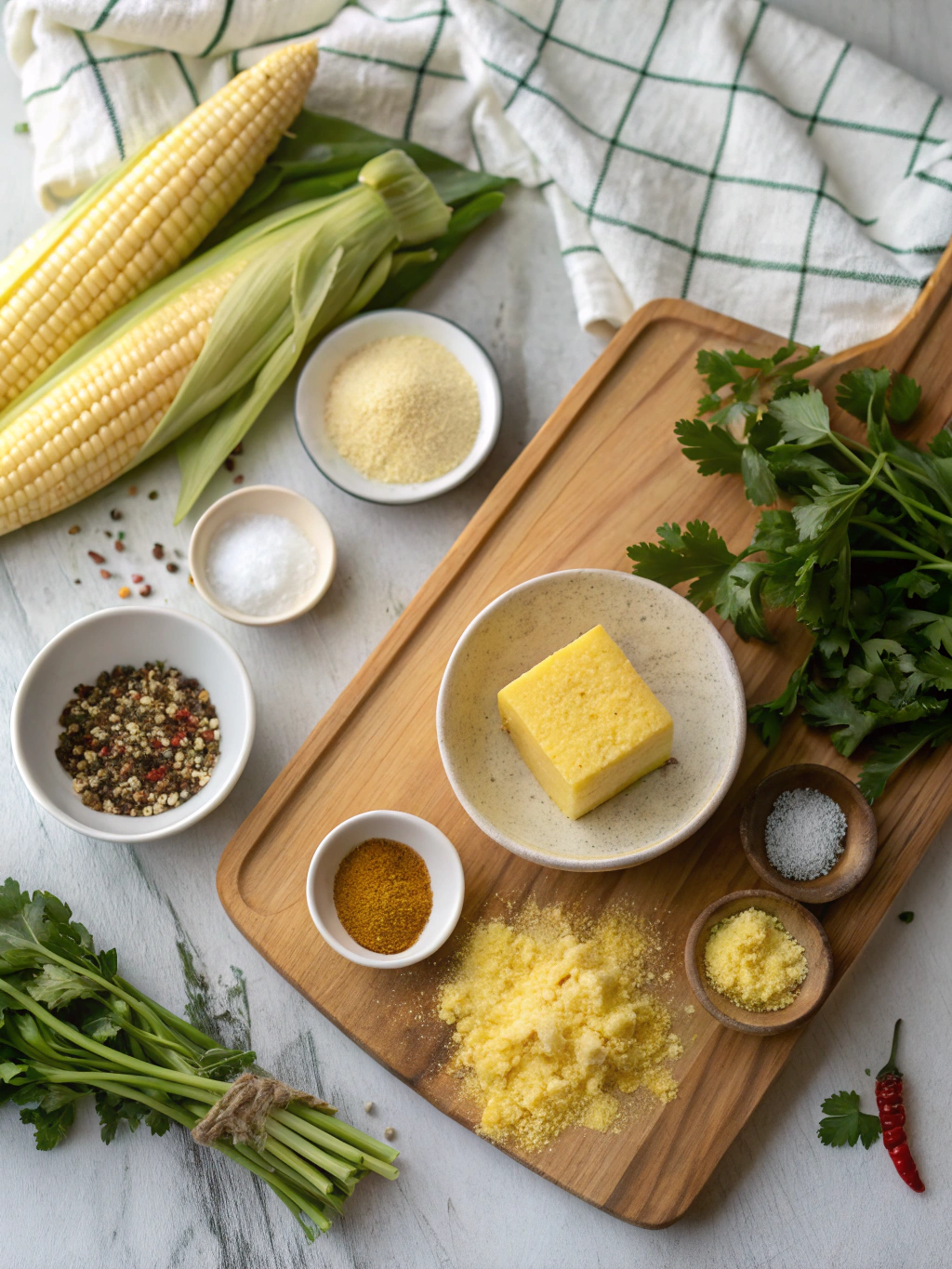 Delicious and Tender Sweet Cornbread Recipe ingredients