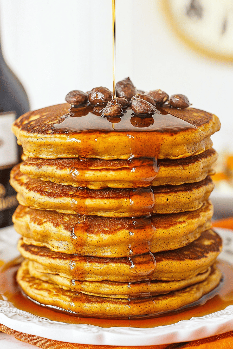 Deliciously Fluffy Pumpkin Pancakes Recipe Final Dish Presentation