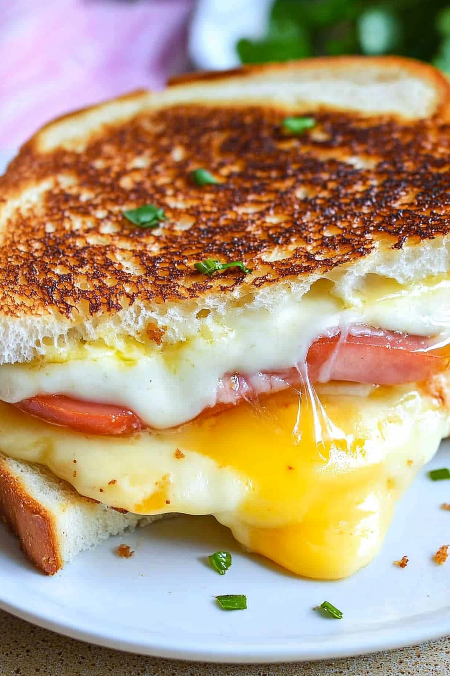 Easy Breakfast Grilled Cheese Recipe Final Dish Presentation